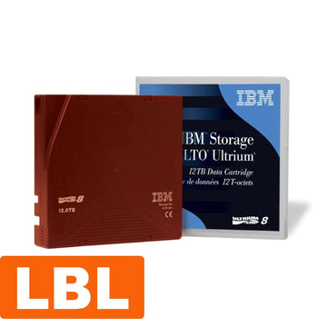IBM LTO 8 Ultrium Data Cartridge Labeled, LTO8